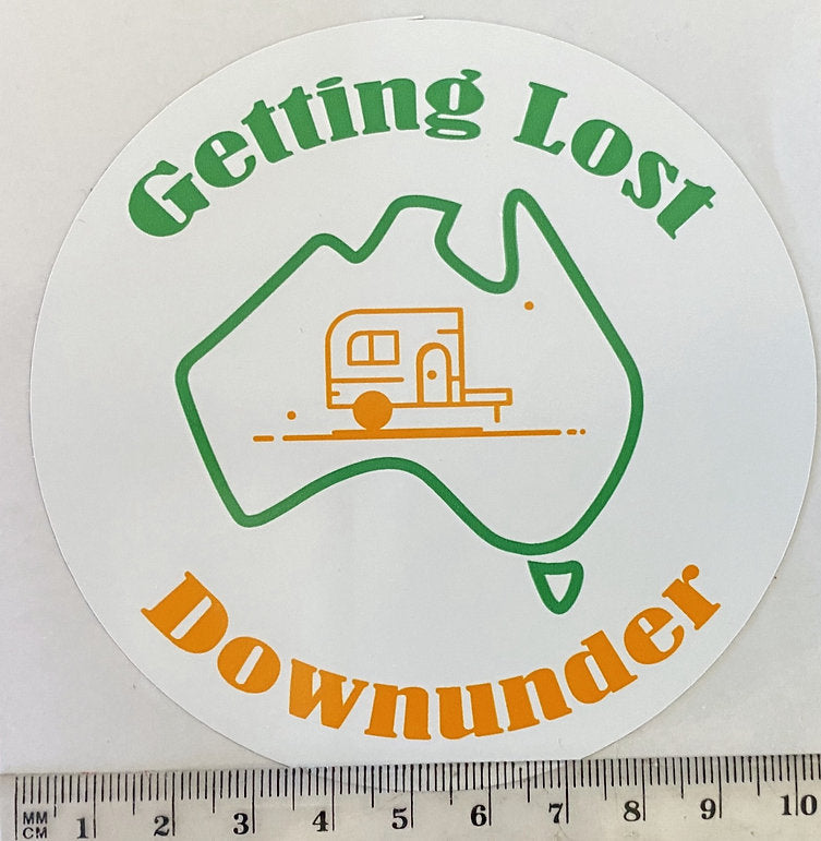 Getting Lost Downunder Sticker